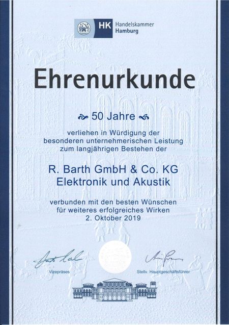 Ehrenurkunde